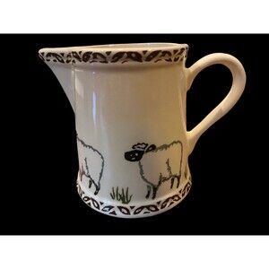 PRICE KENSINGTON CLASSIC Handpainted SHEEP Creamer Milk Jug Country